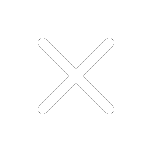 Icone d'une croix pour fermer un overlay.